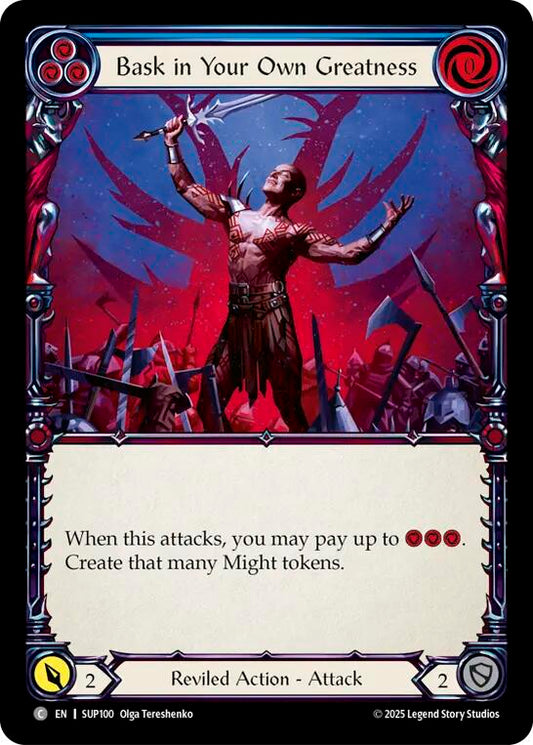 Flesh and Blood TCG: Bask in Your Own Greatness (Blue) card image