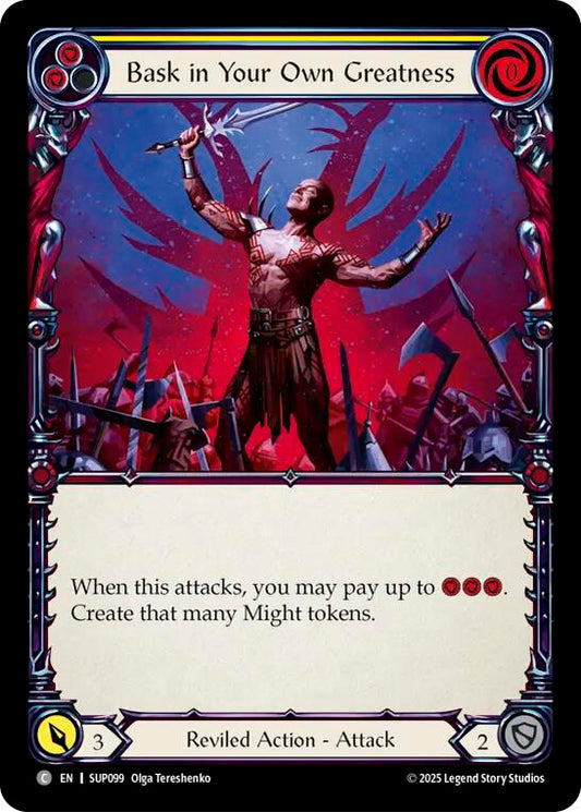 Flesh and Blood TCG: Bask in Your Own Greatness (Yellow) card image