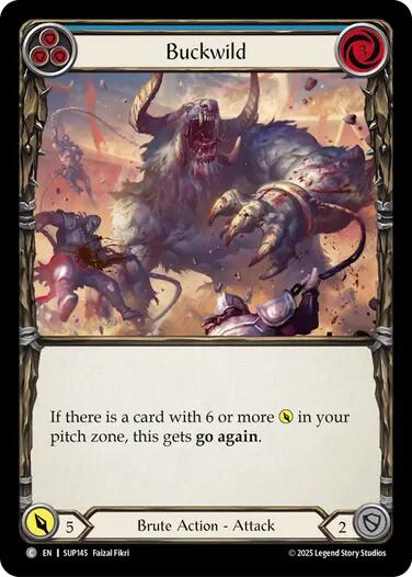 Flesh and Blood TCG: Buckwild (Blue) card image