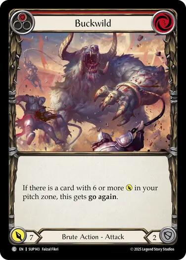 Flesh and Blood TCG: Buckwild (Red) card image