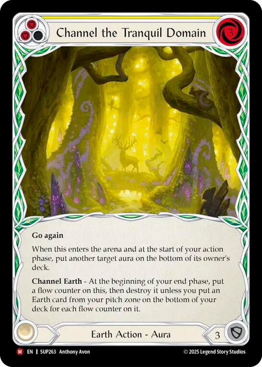 Flesh and Blood TCG: Channel the Tranquil Domain (Extended Art) card image