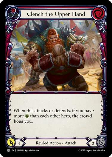 Flesh and Blood TCG: Clench the Upper Hand (Red) card image