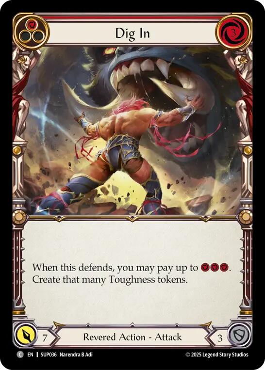 Flesh and Blood TCG: Dig In (Red) card image