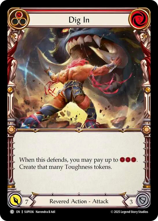 Flesh and Blood TCG: Dig In (Red) card image