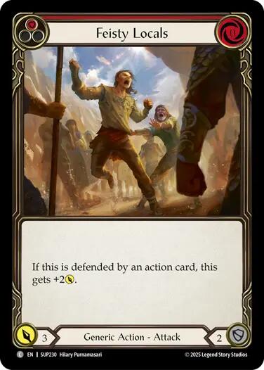 Flesh and Blood TCG: Feisty Locals (Red) card image