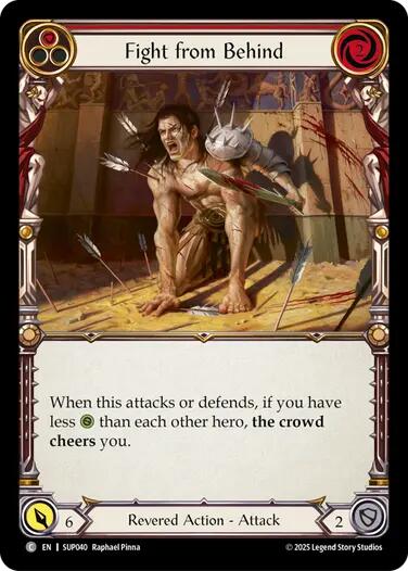 Flesh and Blood TCG: Fight from Behind (Red) card image