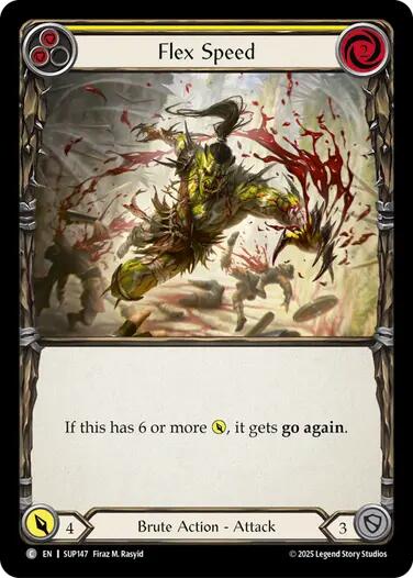 Flesh and Blood TCG: Flex Speed (Yellow) card image