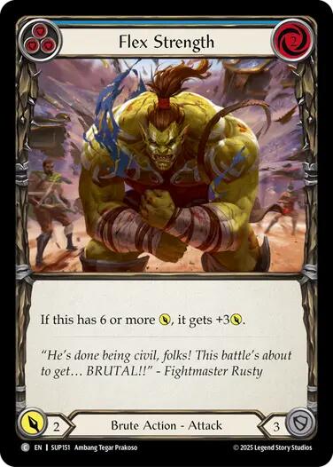 Flesh and Blood TCG: Flex Strength (Blue) card image