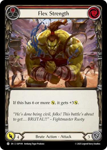 Flesh and Blood TCG: Flex Strength (Red) card image