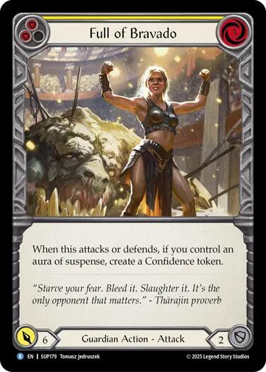 Flesh and Blood TCG: Full of Bravado (Yellow) card image