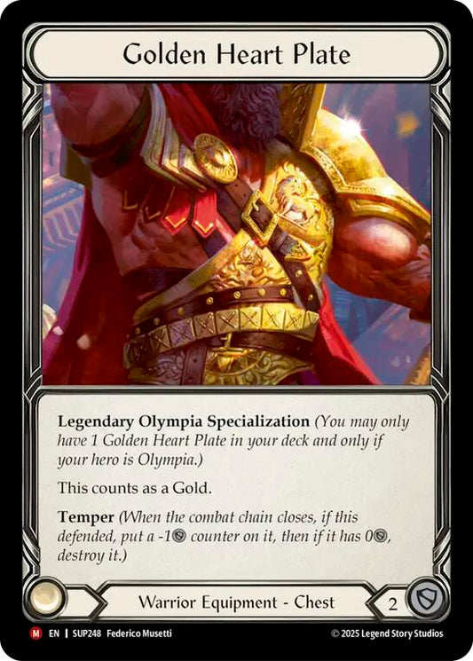 Flesh and Blood TCG: Golden Heart Plate card image