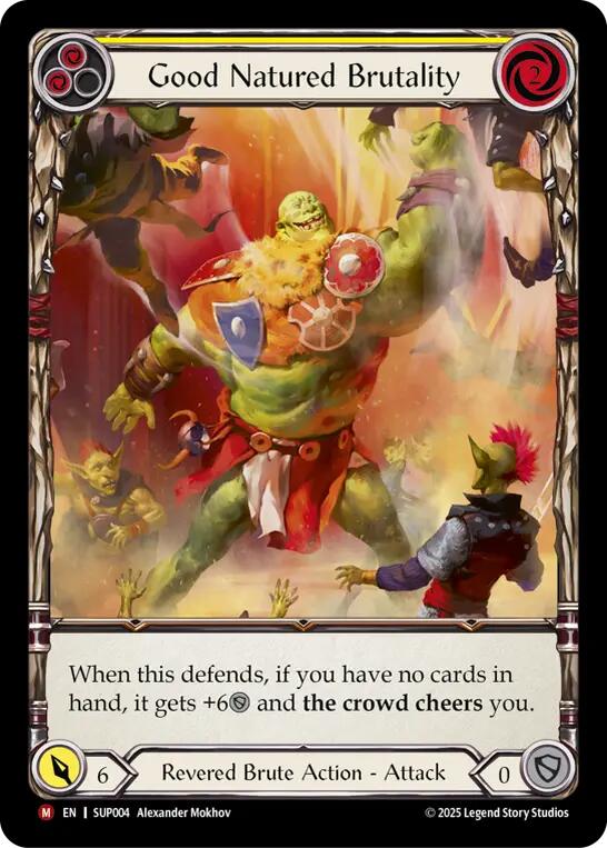 Flesh and Blood TCG: Good Natured Brutality (Extended Art) card image