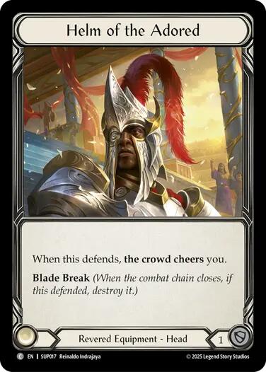 Flesh and Blood TCG: Helm of the Adored card image