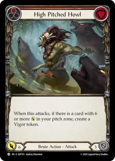 Flesh and Blood TCG: High Pitched Howl (Red) card image
