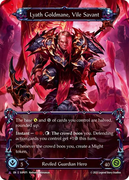 Flesh and Blood TCG: Lyath Goldmane, Vile Savant (Marvel) card image