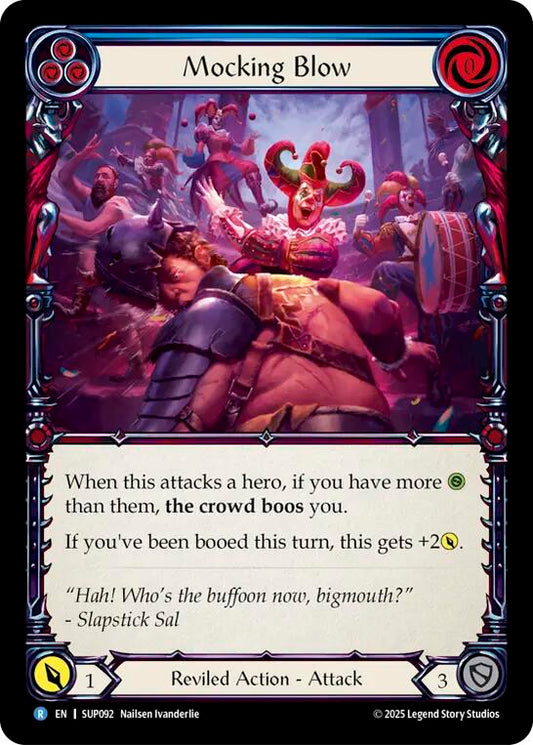 Flesh and Blood TCG: Mocking Blow (Blue) card image