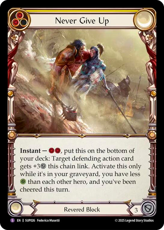 Flesh and Blood TCG: Never Give Up card image