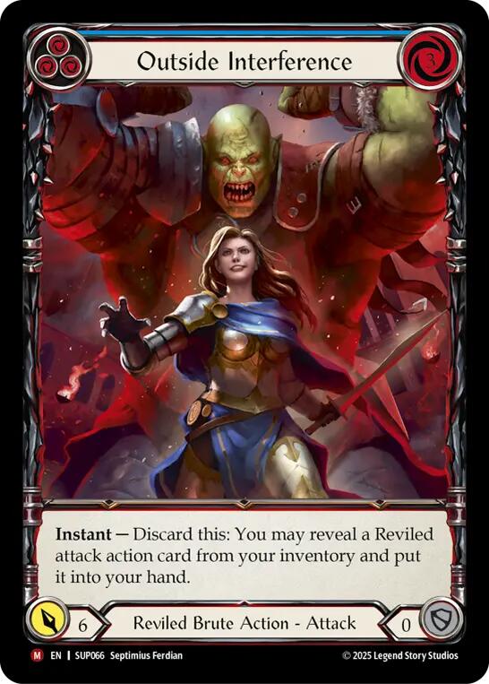 Flesh and Blood TCG: Outside Interference (Extended Art) card image