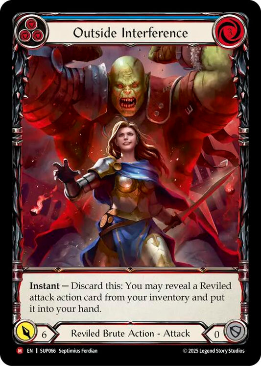Flesh and Blood TCG: Outside Interference (Extended Art) card image