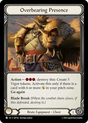 Flesh and Blood TCG: Overbearing Presence card image