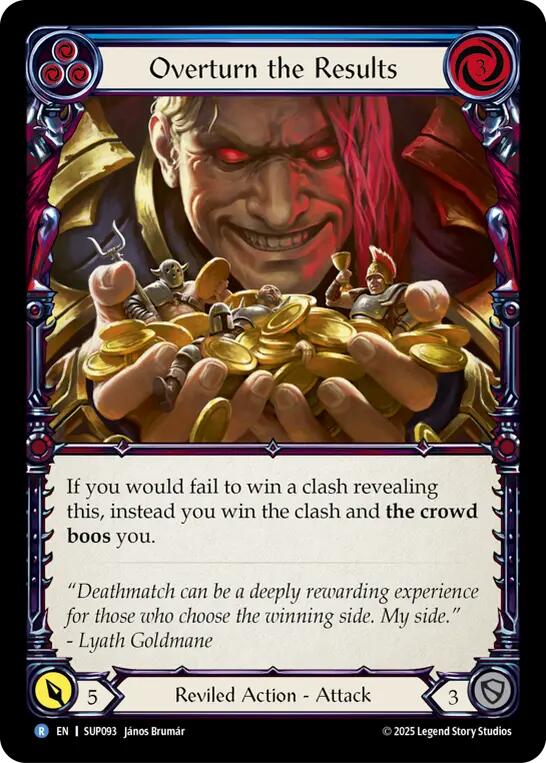 Flesh and Blood TCG: Overturn the Results card image