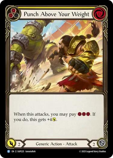 Flesh and Blood TCG: Punch Above Your Weight (Yellow) card image