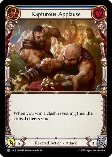 Flesh and Blood TCG: Rapturous Applause (Blue) card image