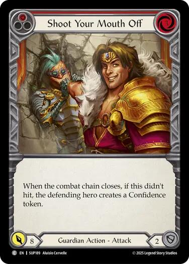 Flesh and Blood TCG: Shoot Your Mouth Off (Red) card image