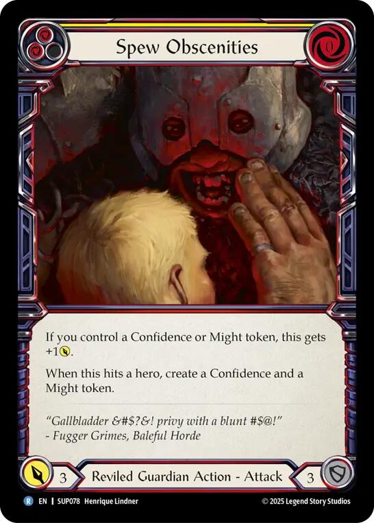 Flesh and Blood TCG Spew Obscenities SUP078 The Straw Hat Store Flesh and Blood TCG Spew Obscenities SUP078 The Straw Hat Store