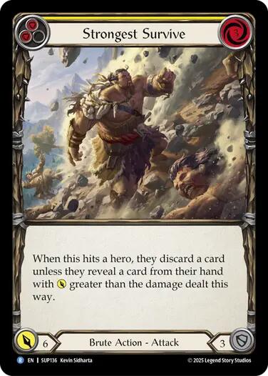 Flesh and Blood TCG: Strongest Survive (Yellow) card image