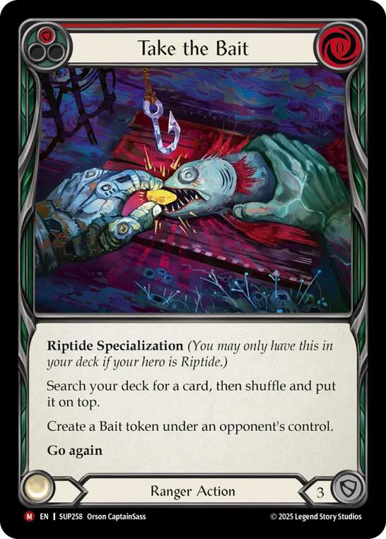Flesh and Blood TCG: Take the Bait (Red) card image