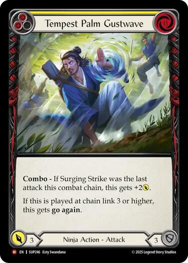 Flesh and Blood TCG: Tempest Palm Gustwave card image