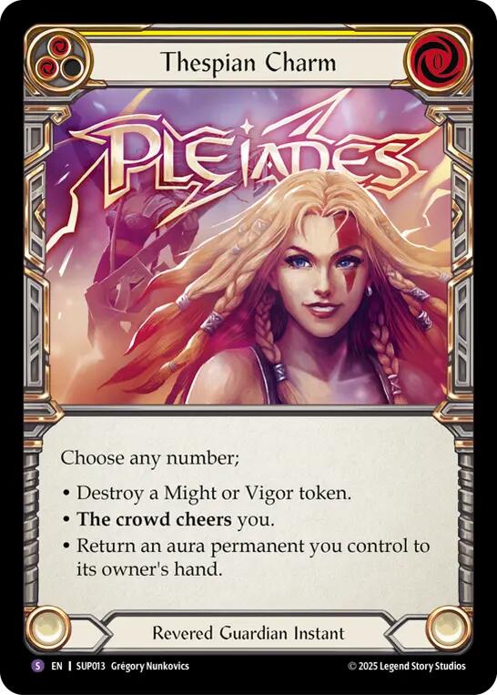Flesh and Blood TCG: Thespian Charm card image