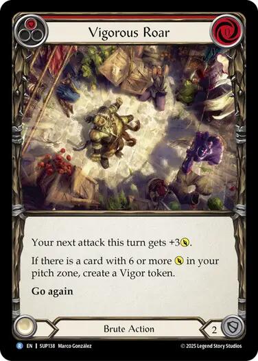 Flesh and Blood TCG: Vigorous Roar card image
