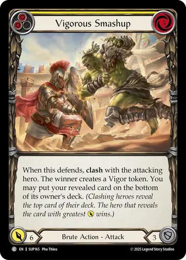Flesh and Blood TCG: Vigorous Smashup (Yellow) card image