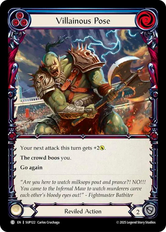 Flesh and Blood TCG: Villainous Pose (Blue) card image