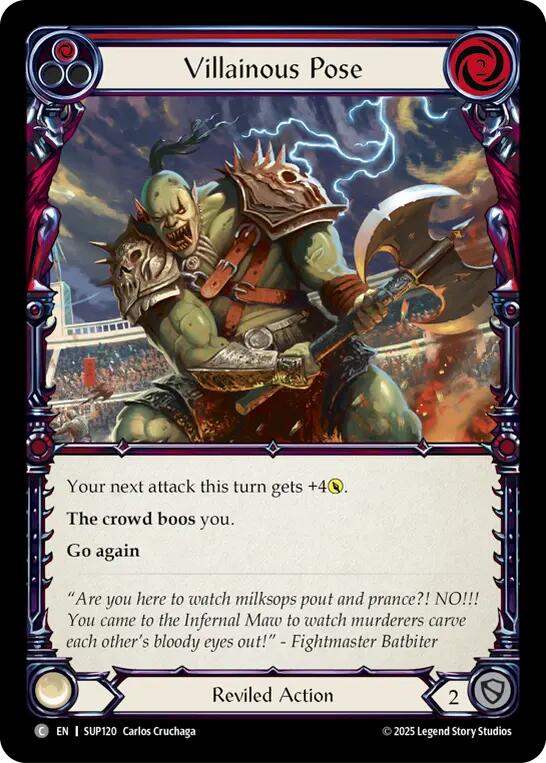 Flesh and Blood TCG: Villainous Pose (Red) card image