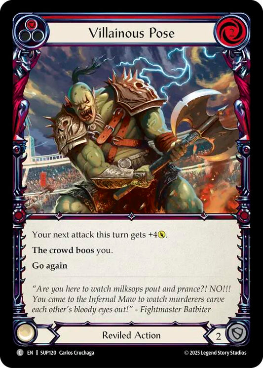 Flesh and Blood TCG: Villainous Pose (Red) card image