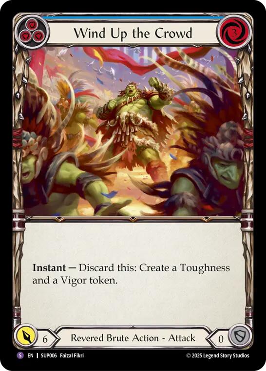 Flesh and Blood TCG: Wind Up the Crowd card image