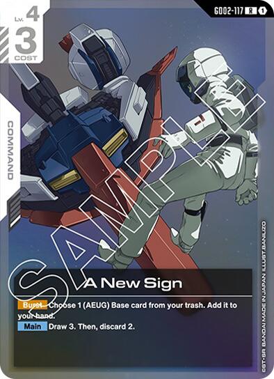Gundam Card Game: A New Sign card image