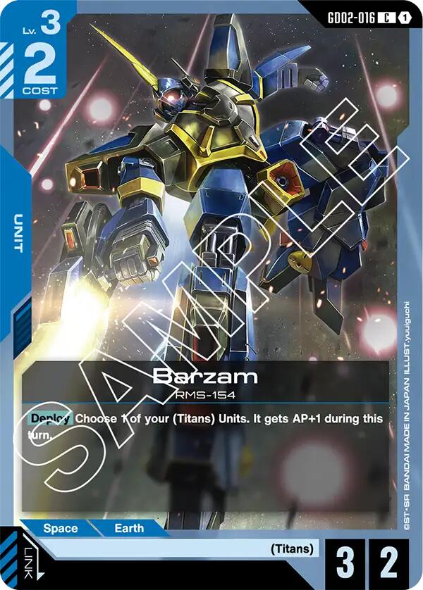 Gundam Card Game: Barzam card image