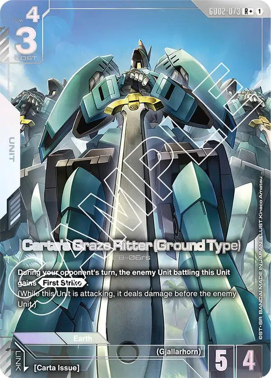 Gundam Card Game: Carta's Graze Ritter (Ground Type) (R+) card image