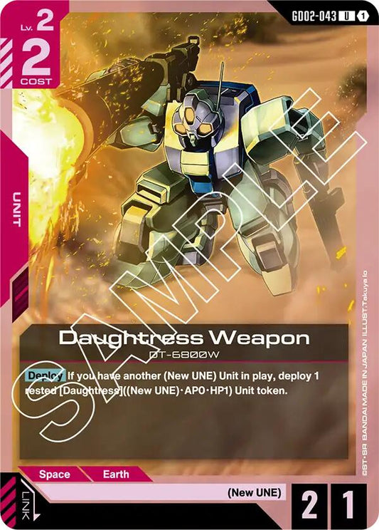 Gundam Card Game: Daughtress Weapon card image