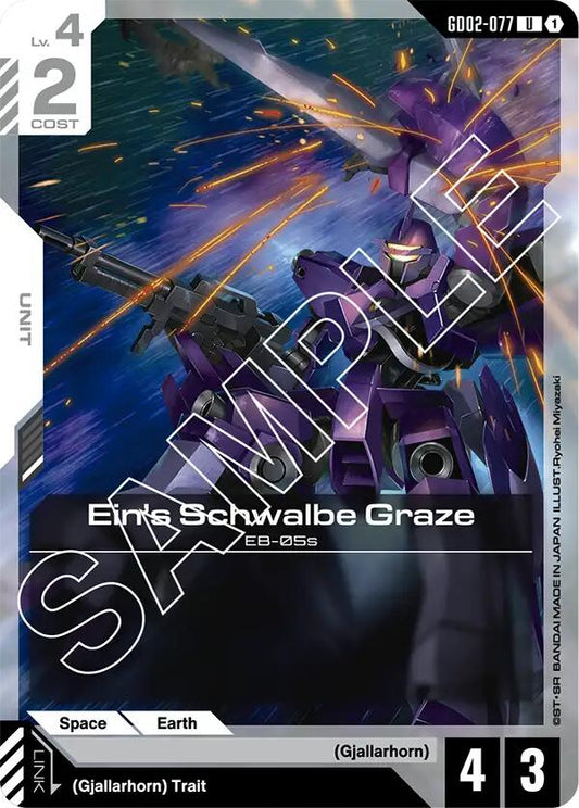 Gundam Card Game: Ein's Schwalbe Graze card image
