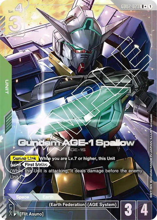 Gundam Card Game: Gundam AGE-1 Spallow (R+) card image
