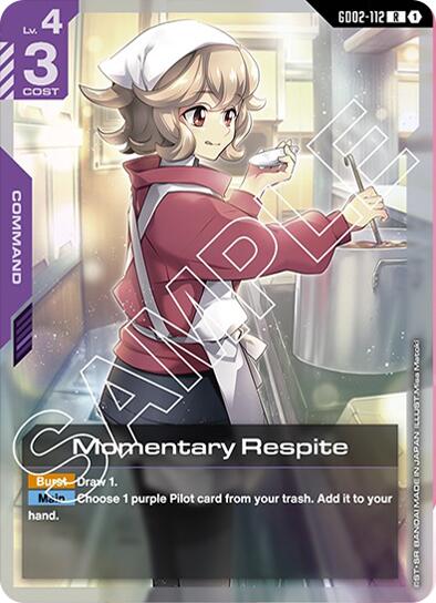 Gundam Card Game: Momentary Respite card image