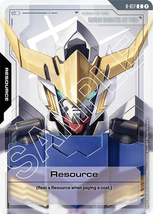 Gundam Card Game: Resource (R-017) card image