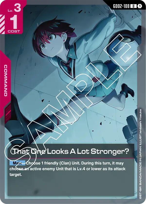 Gundam Card Game: That One Looks A Lot Stronger? card image