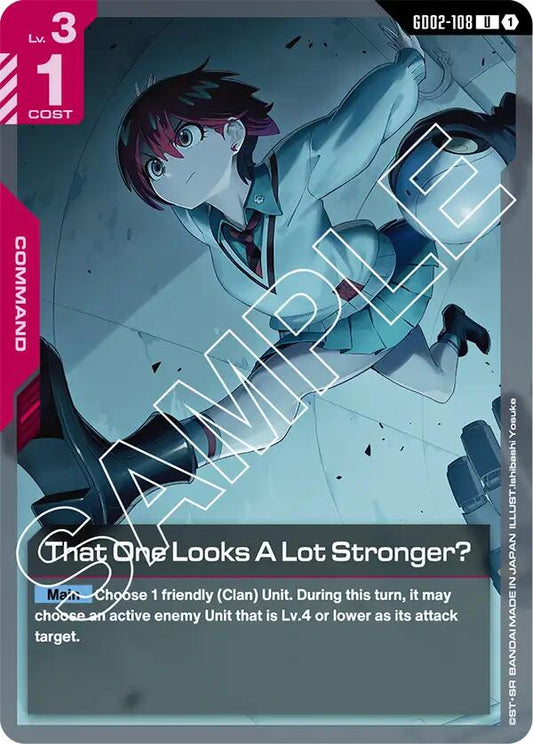 Gundam Card Game: That One Looks A Lot Stronger? card image