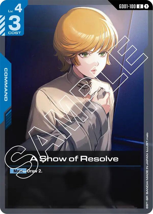 Gundam Card Game: A Show of Resolve card image